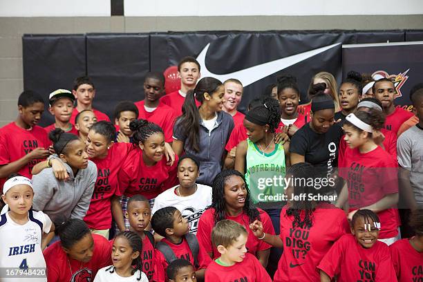 General view of "The Martin Luther King Center offers congratulations to Skylar Diggins as she heads to Oklahoma Tulsa Shock" at Martin Luther King...