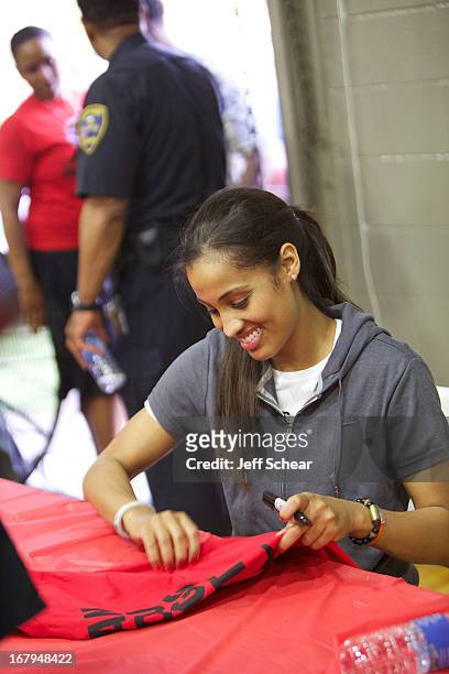 Skylar Diggins attends "The Martin Luther King Center offers congratulations to Skylar Diggins as she heads to Oklahoma Tulsa Shock" at Martin Luther...