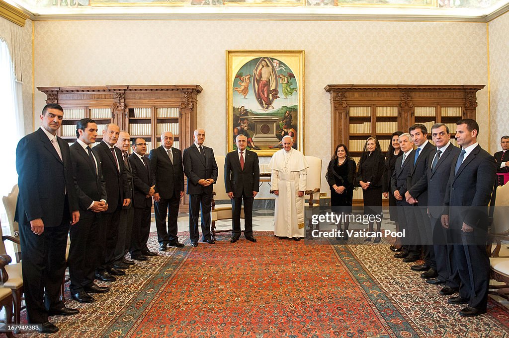 Pope Francis Meets President of the Republic of Lebanon