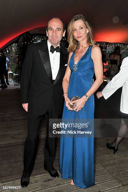 Emmanuel Moatti and Marie Moatti attends annual fundraiser in aid of Gabrielle's Angel Foundation for Cancer Research at Battersea Power station on...