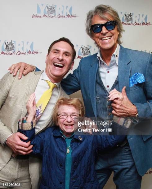 Mark Nadler, Dr. Ruth, and Tommy Tune attend the after party for "I'm A Stranger Here Myself" Off Broadway Opening Night at The York Theatre at Saint...