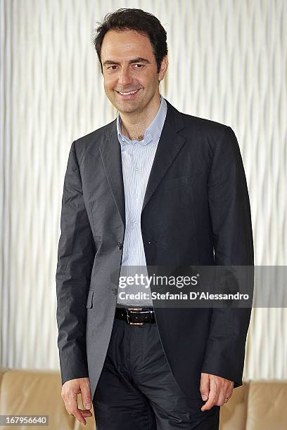 Neri Marcore attends a photocall for 'Mi Rifaccio Vivo' on May 3, 2013 in Milan, Italy.