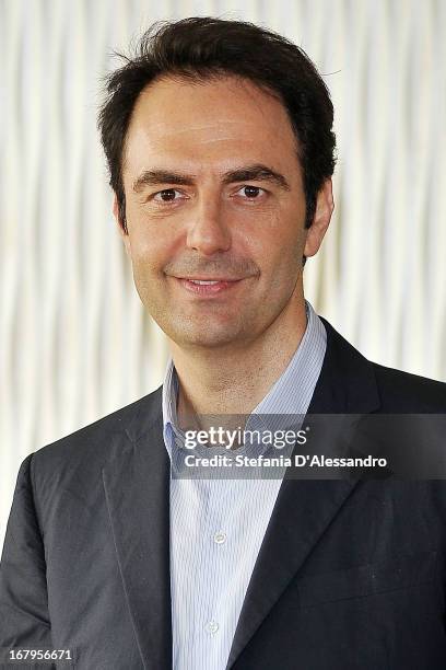 Neri Marcore attends a photocall for 'Mi Rifaccio Vivo' on May 3, 2013 in Milan, Italy.