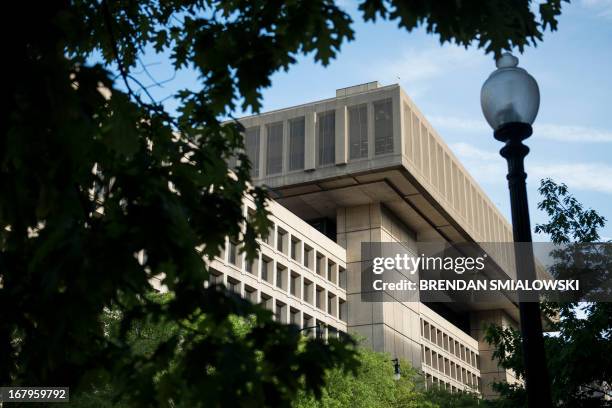 View of the J. Edgar Hoover Building, the headquarters for the Federal Bureau of Investigation , on May 3, 2013 in Washington, DC. The FBI...