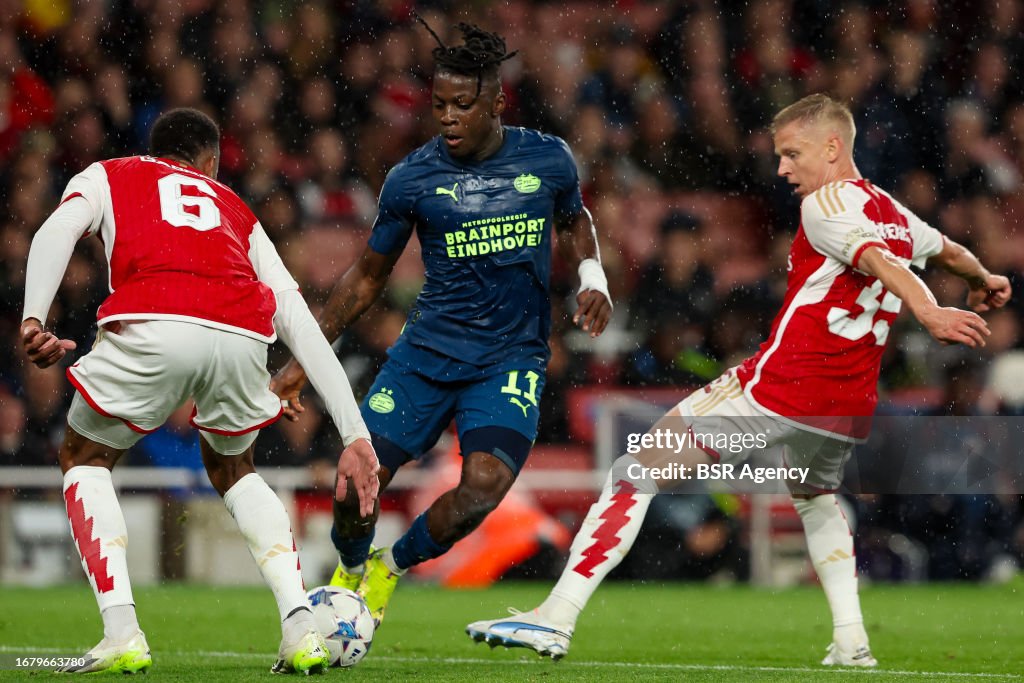 Arsenal FC v PSV Eindhoven: Group B - UEFA Champions League 2023/24