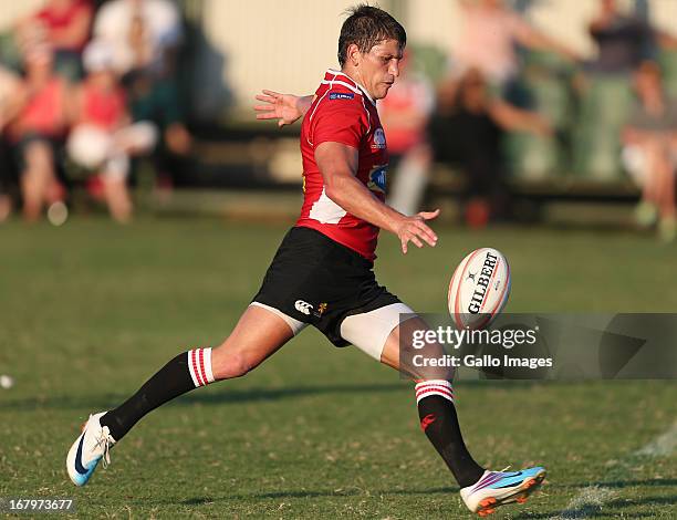 Marnitz Boshoff of Golden Lions in action during the Vodacom Cup quarter final match between Sharks XV and MTN Golden Lions at Kings Park on May 03,...