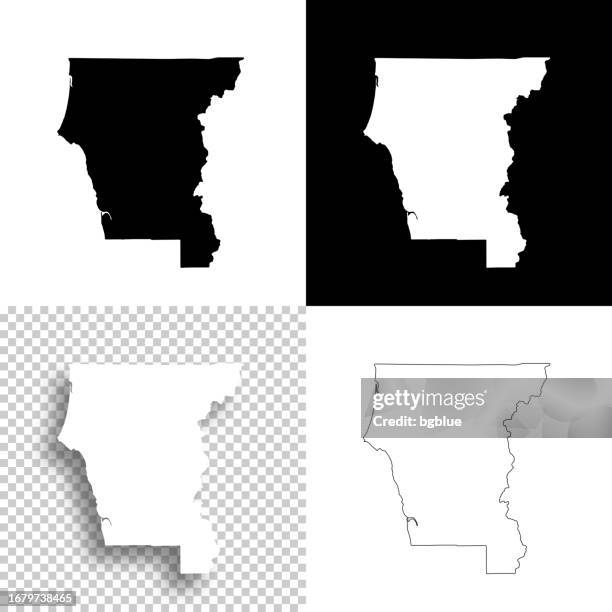 del norte county, california. maps for design. blank, white and black backgrounds - crescent city california stock illustrations