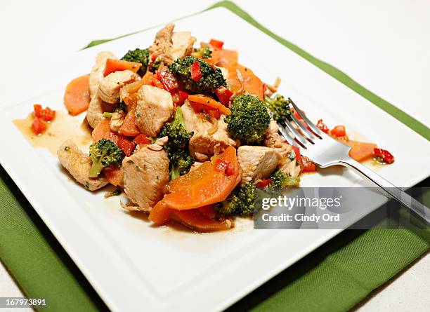 View of Spicy Chicken, Tangerine and Shiitake Stir Fry created exclusively for Residence Inn by Marriott by Resident Mom of the Year award recipient,...