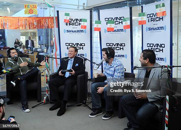 SiriusXM's Covino & Rich host their annual Cinco de Mayo Guac-Off with special guest Joe Piscopo at SiriusXM studios on May 3, 2013 in New York City.