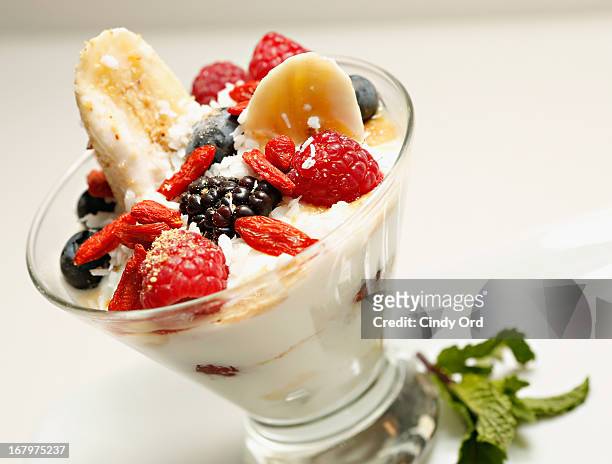 View of a Banana Yogurt Split with Berries and Coconut created exclusively for Residence Inn by Marriott by Resident Mom of the Year award recipient,...