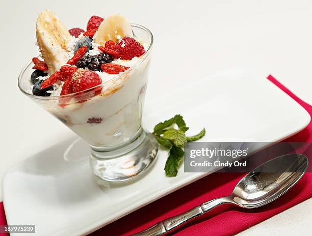 View of a Banana Yogurt Split with Berries and Coconut created exclusively for Residence Inn by Marriott by Resident Mom of the Year award recipient,...