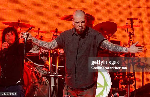 Ivan Moody performs at the 5th Annual Revolver Golden Gods Award Show at Club Nokia on May 2, 2013 in Los Angeles, California.