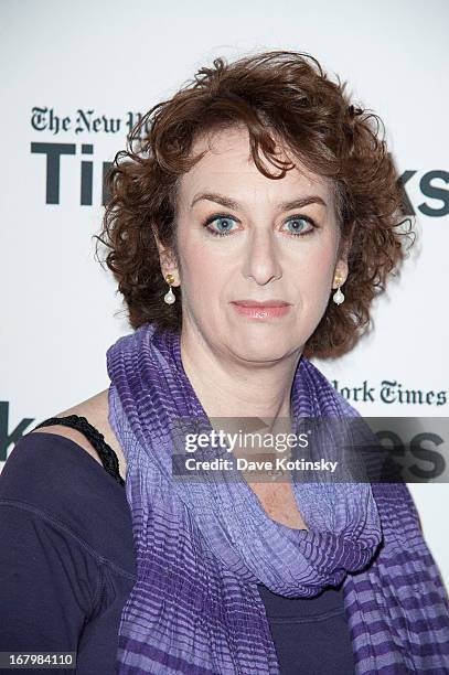 New York Times culture reporter Patricia Cohen attends TimeTalks Presents: Freedom and Moral Courage Salman Rushdie and Ai Wei Wei at Times Center on...