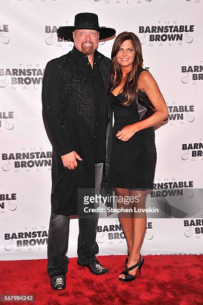 Eddie Montgomery and guest attend the 2013 Barnstable-Brown Derby gala at Barnstable-Brown House on May 3, 2013 in Louisville, Kentucky.
