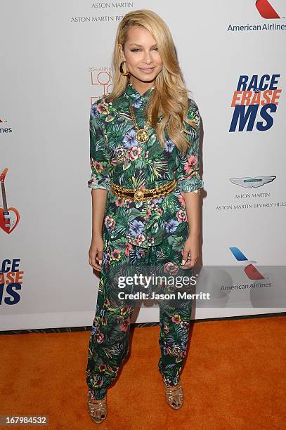 Havana Brown attends the 20th Annual Race To Erase MS Gala "Love To Erase MS" at the Hyatt Regency Century Plaza on May 3, 2013 in Century City,...