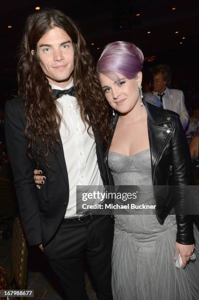 Matthew Mosshart and TV Personality Kelly Osbourne attend the 20th Annual Race To Erase MS Gala "Love To Erase MS" at the Hyatt Regency Century Plaza...