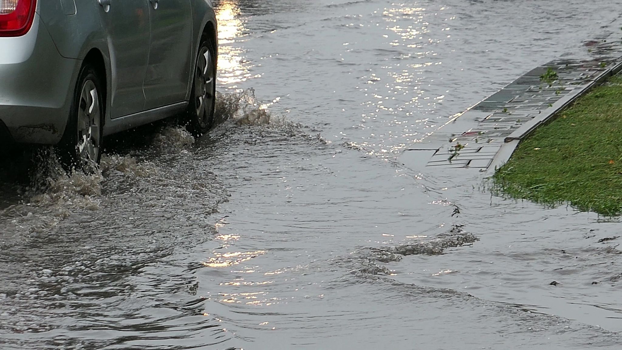 flooded road