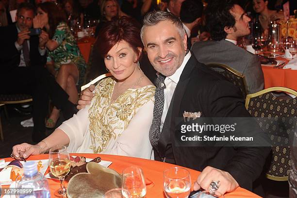 Sharon Osbourne and Designer Martyn Lawrence Bullardattends the 20th Annual Race To Erase MS Gala "Love To Erase MS" at the Hyatt Regency Century...