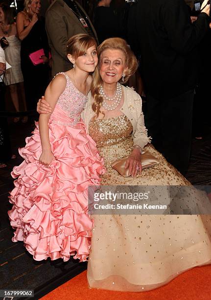 Mariella Rickel and Barbara Davis attend the 20th Annual Race To Erase MS Gala "Love To Erase MS" at the Hyatt Regency Century Plaza on May 3, 2013...