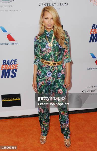 Singer Havana Brown arrives at the 20th Annual Race To Erase MS "Love To Erase MS" Gala at the Hyatt Regency Century Plaza on May 3, 2013 in Century...