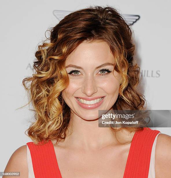 Actress Aly Michalka arrives at the 20th Annual Race To Erase MS "Love To Erase MS" Gala at the Hyatt Regency Century Plaza on May 3, 2013 in Century...