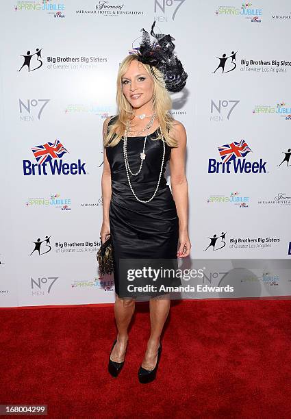 Recording artist Stacey Jackson arrives at the "Downton Abbey" Britweek celebration at the Fairmont Miramar Hotel on May 3, 2013 in Santa Monica,...