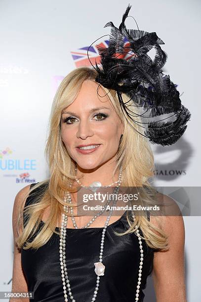 Recording artist Stacey Jackson arrives at the "Downton Abbey" Britweek celebration at the Fairmont Miramar Hotel on May 3, 2013 in Santa Monica,...