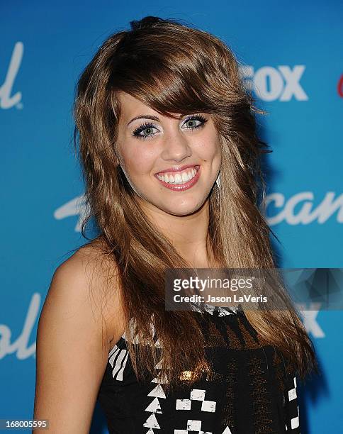 Singer Angie Miller attends the American Idol finalists event at The Grove on March 7, 2013 in Los Angeles, California.