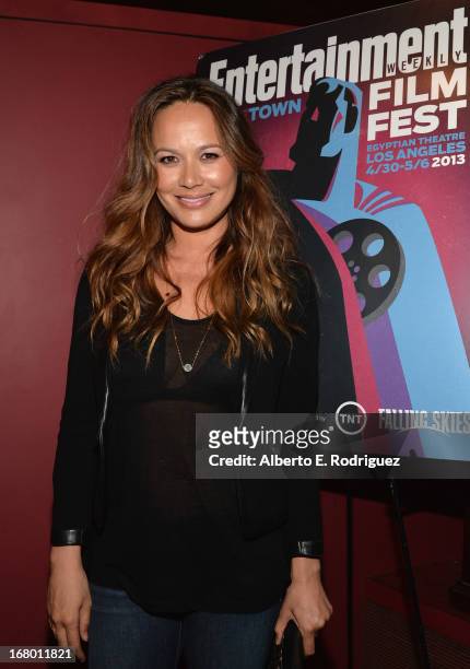 Actress Moon Bloodgood attends Entertainment Weekly's CapeTown Film Festival presented by The American Cinematheque and sponsored by TNT's "Falling...