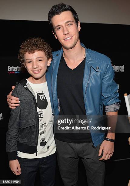 Actors Maxim Knight and Drew Roy attend Entertainment Weekly's CapeTown Film Festival presented by The American Cinematheque and sponsored by TNT's...