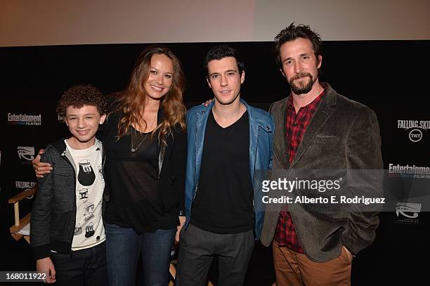 Actors Maxim Knight, Moon Bloodgood, Drew Roy and Noah Wyle attend Entertainment Weekly's CapeTown Film Festival presented by The American...