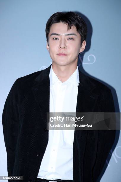 Se Hun of boy band EXO-K is seen at the 'NOICE' pop-up store opening on September 14, 2023 in Seoul, South Korea.