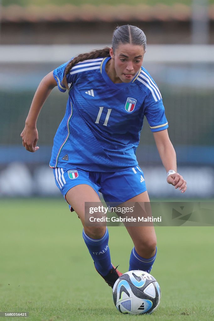 Victoria Della Rocca Victoria Marie Della Peruta of Italy Women U23 in action during the ...