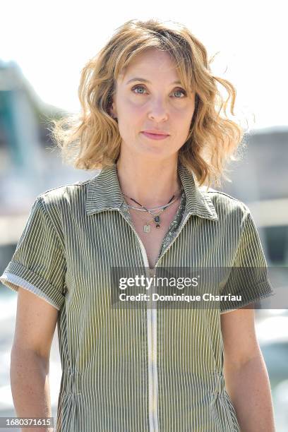 Alix Poisson attends the "La Tribu" photocall during the 25th La Rochelle Fiction Festival on September 14, 2023 in La Rochelle, France.