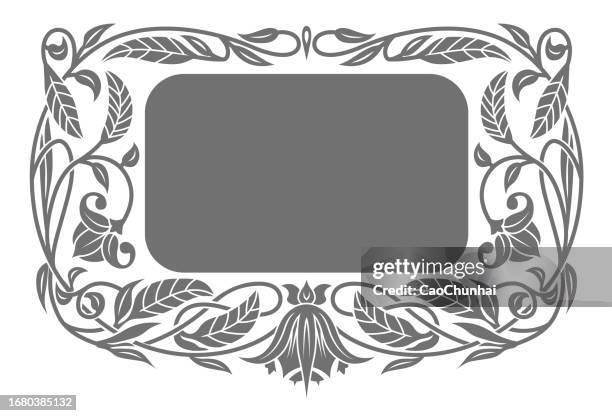 frames of classic style - touching mirror stock illustrations