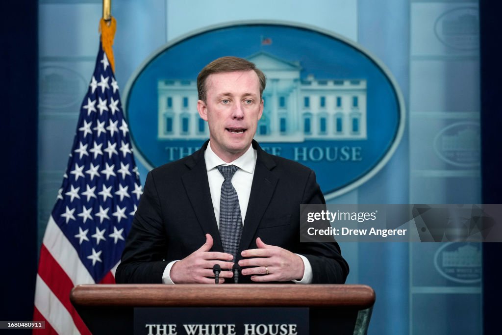 White House Press Briefing Held By Secretary Karine Jean-Pierre And National Security Advisor Jake Sullivan