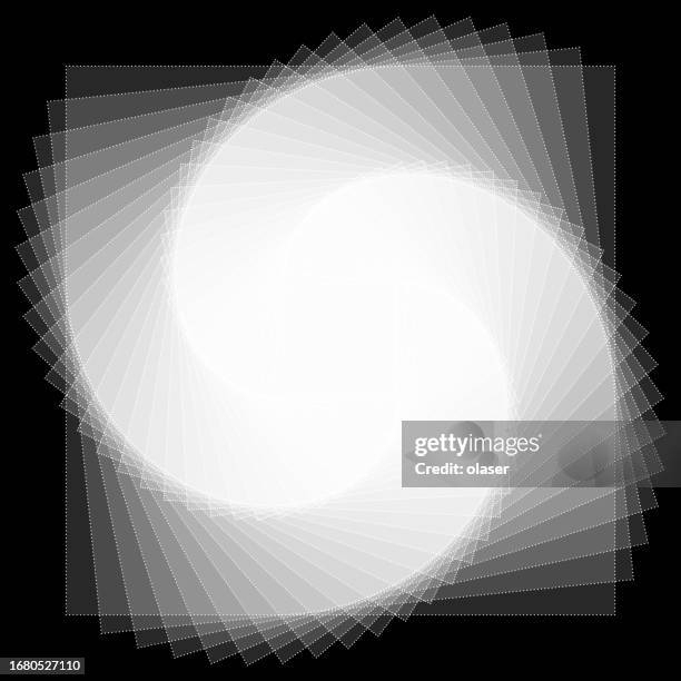 Dashed Rotating Square Multi Layer Rotating Square Outlines By Glitter Fading To Back High-Res ...