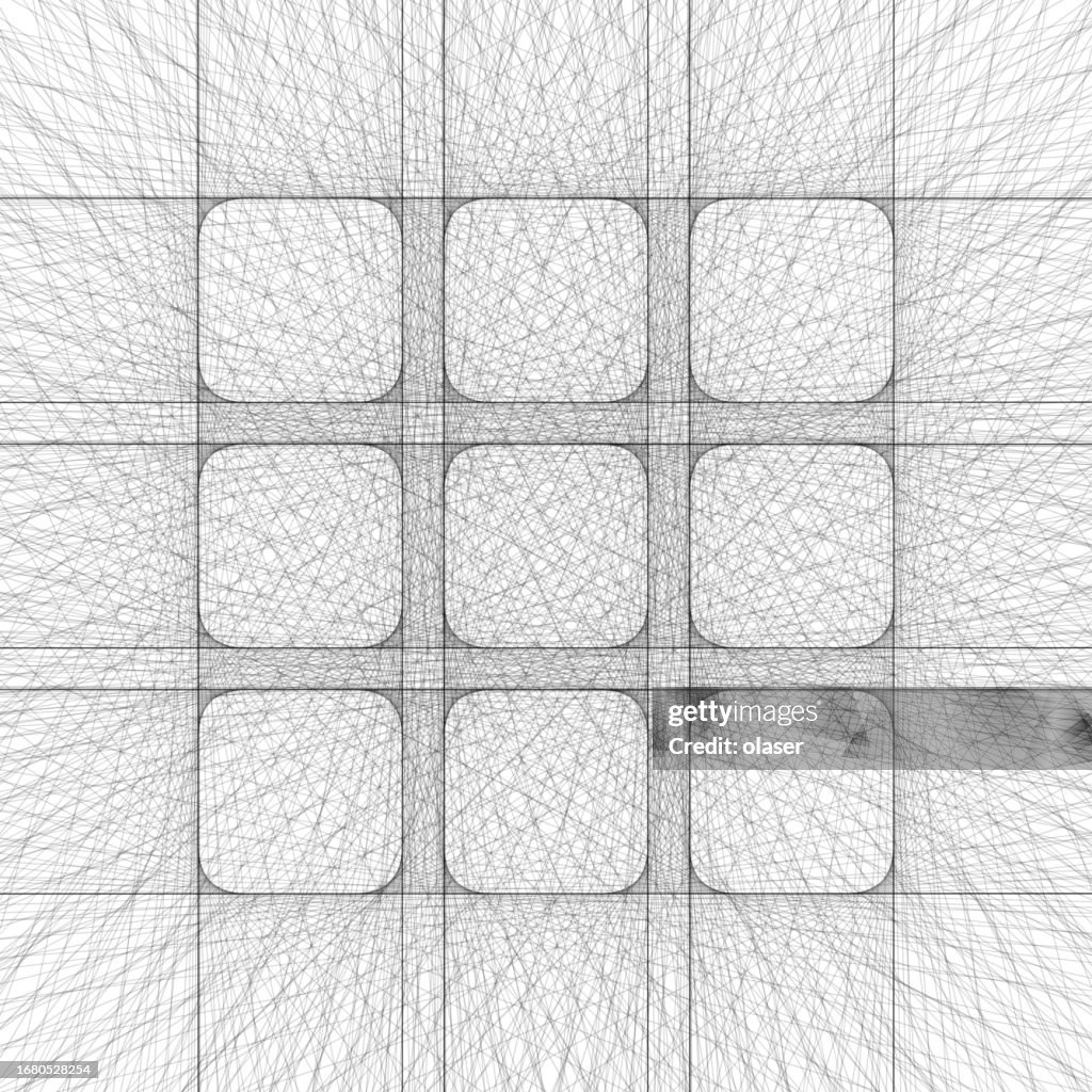 A Fullframe Pattern Featuring Nine Squares Each Intricately Designed ...