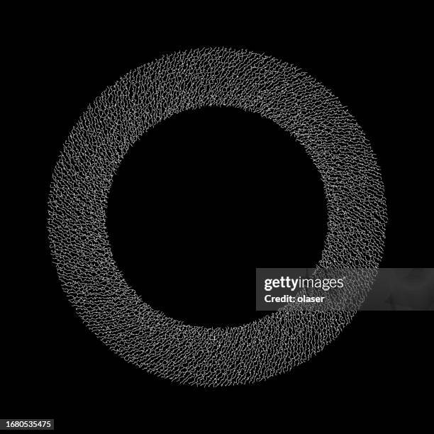 a delicate ring made of fine thread encircles a central copy space. - weave logo stock illustrations