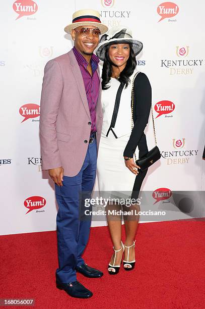 Troy Hudson and guest attend the 139th Kentucky Derby at Churchill Downs on May 4, 2013 in Louisville, Kentucky.