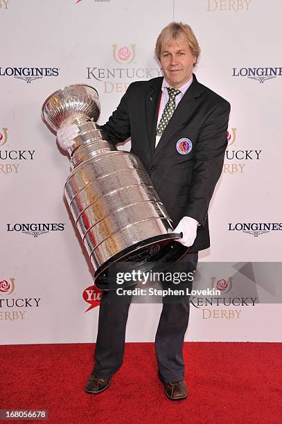 The Stanley Cup makes an appearance at the 139th Kentucky Derby at Churchill Downs on May 4, 2013 in Louisville, Kentucky.