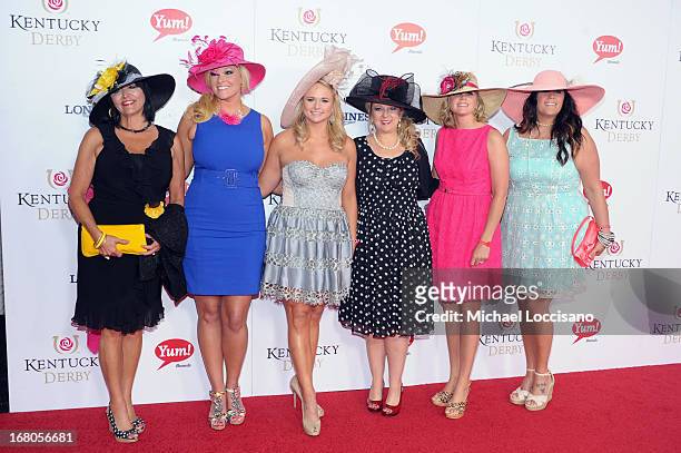 Miranda Lambert and guests attend the 139th Kentucky Derby at Churchill Downs on May 4, 2013 in Louisville, Kentucky.