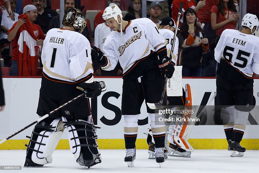 Anaheim Ducks v Detroit Red Wings - Game Three