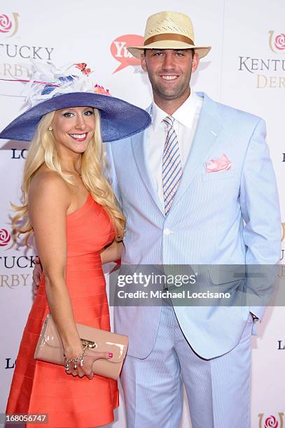 Matt Schaub and guest attend the 139th Kentucky Derby at Churchill Downs on May 4, 2013 in Louisville, Kentucky.