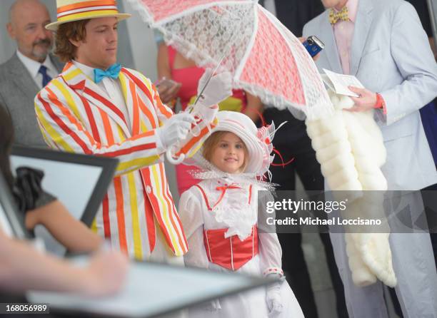 Larry Birkhead and daughter Dannielynn Birkhead attend the 139th Kentucky Derby at Churchill Downs on May 4, 2013 in Louisville, Kentucky.