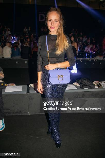 Esmeralda Moya during the Paloma Suarez fashion show at MBFWM, on September 14 in Madrid, Spain.