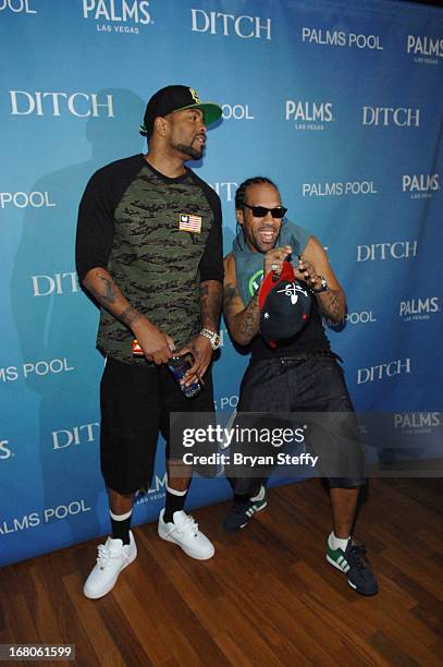 Recording artist's Method Man and Redman arrive to perform during Ditch Weekend at the Palms Pool & Bungalows at the Palms Casino Resort on May 4,...