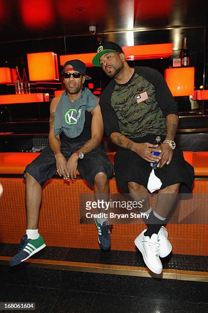 Recording artist's Redman and Method Man arrive to perform during Ditch Weekend at the Palms Pool & Bungalows at the Palms Casino Resort on May 4,...