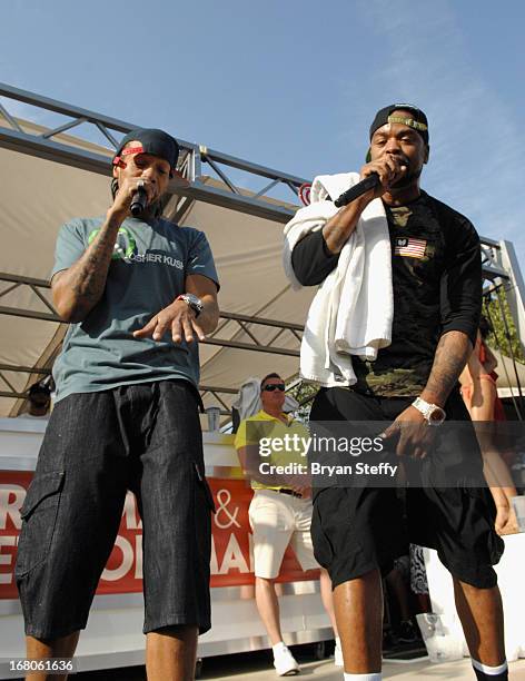 Recording artist's Redman and Method Man perform during Ditch Weekend at the Palms Pool & Bungalows at the Palms Casino Resort on May 4, 2013 in Las...