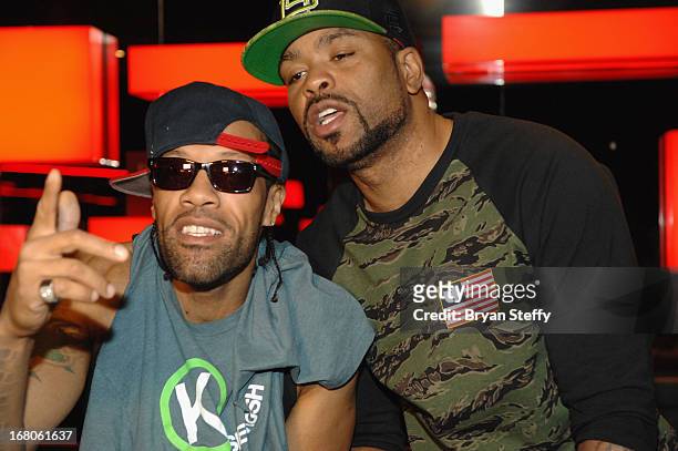 Recording artist's Redman and Method Man arrive to perform during Ditch Weekend at the Palms Pool & Bungalows at the Palms Casino Resort on May 4,...
